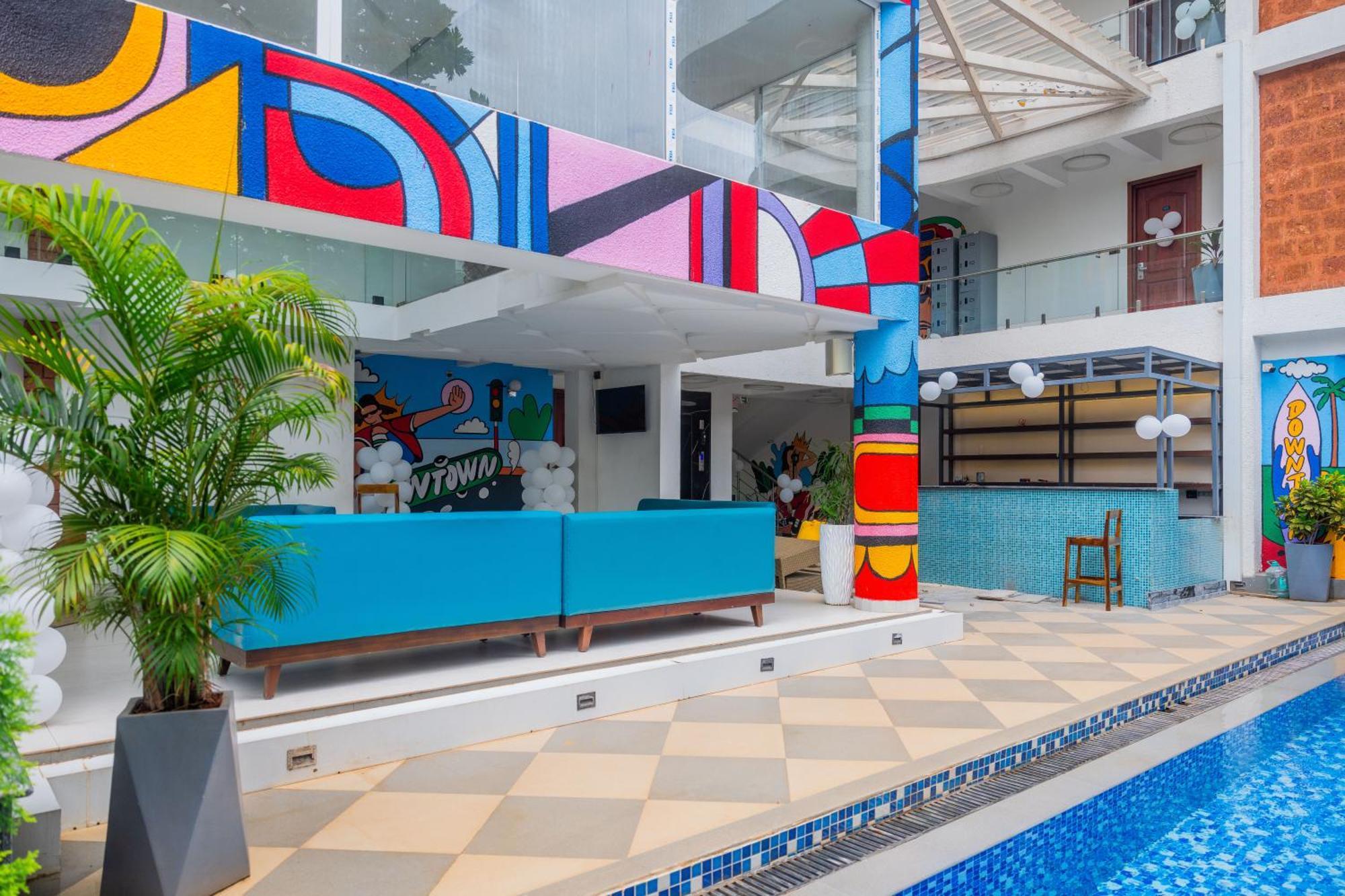 Downtown Hostels - Anjuna Eksteriør billede