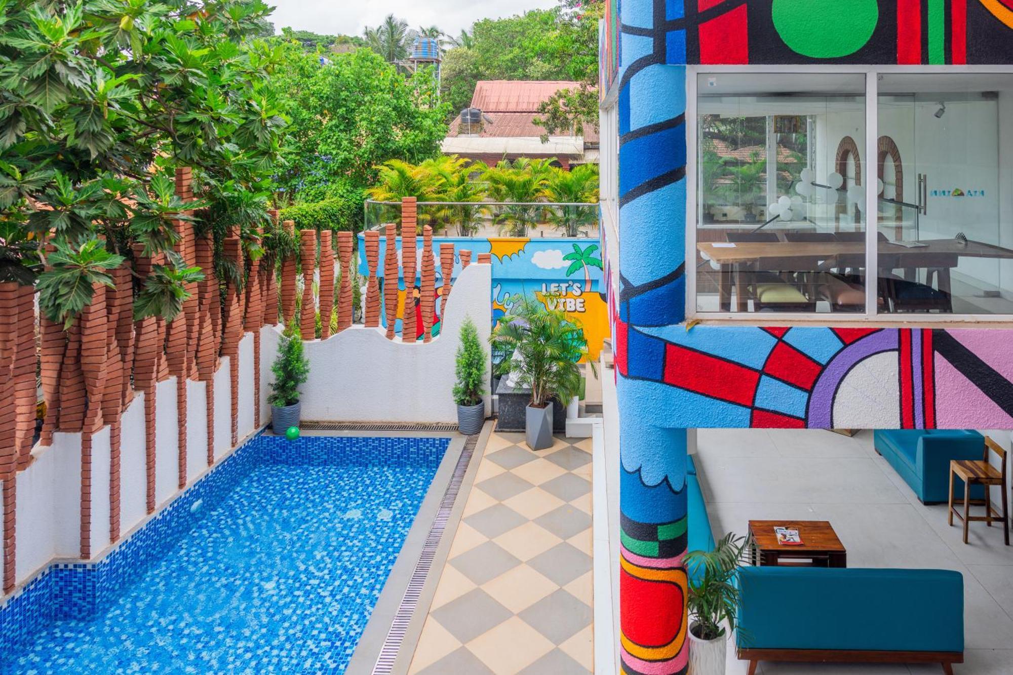 Downtown Hostels - Anjuna Eksteriør billede
